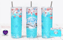 Load image into Gallery viewer, Winter Wonderland Tumbler - Frosty Snowflake Design