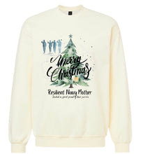 Load image into Gallery viewer, Merry Christmas Navy/Military crewnecks