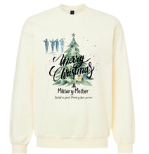 Load image into Gallery viewer, Merry Christmas Navy/Military crewnecks