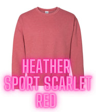 Load image into Gallery viewer, LOVE military: on Fridays we wear RED sweatshirts (crewnecks)