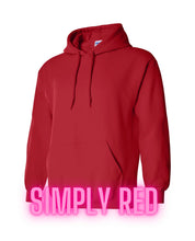 Load image into Gallery viewer, LOVE military: on Fridays we wear RED Hoodies