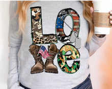 Load image into Gallery viewer, LOVE military