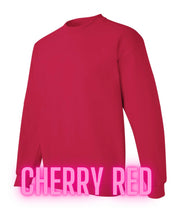 Load image into Gallery viewer, LOVE military: on Fridays we wear RED sweatshirts (crewnecks)