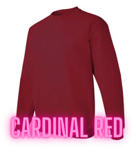 Load image into Gallery viewer, LOVE military: on Fridays we wear RED sweatshirts (crewnecks)