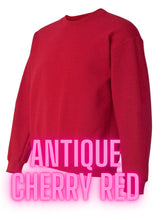 Load image into Gallery viewer, LOVE military: on Fridays we wear RED sweatshirts (crewnecks)