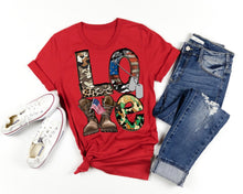 Load image into Gallery viewer, LOVE military: on Fridays we wear RED Tee's