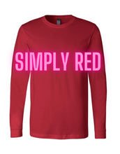 Load image into Gallery viewer, LOVE military: on Fridays we wear RED long sleeve