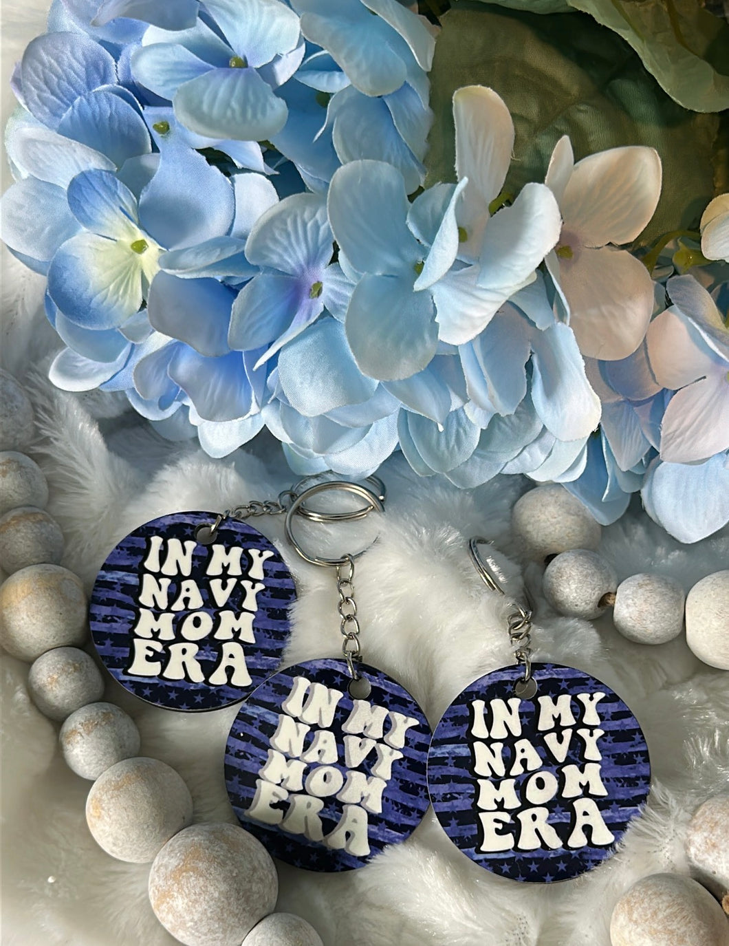 In My Navy Mom Era Keychain
