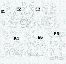 Load image into Gallery viewer, DIY colorable or paintable 3D printed Easter keychains
