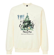 Load image into Gallery viewer, Merry Christmas Navy/Military crewnecks
