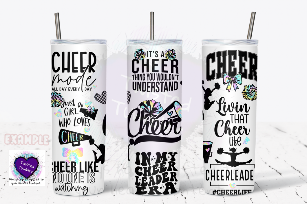 Cheerleader tumbler-In my cheerleader era