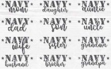 Load image into Gallery viewer, Customized Navy Family Tumbler
