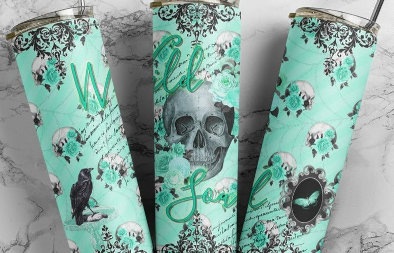 Skelly vibes 20 oz double walled tumbler 1.2