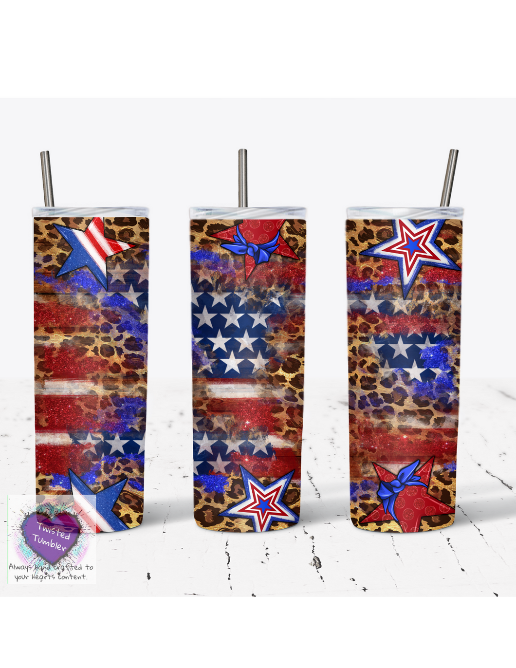 Patriotic 20 oz double walled tumbler-MV2