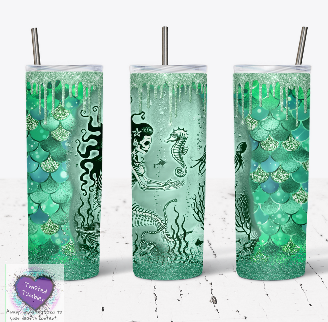 Mermaid v4 20 oz double walled tumbler