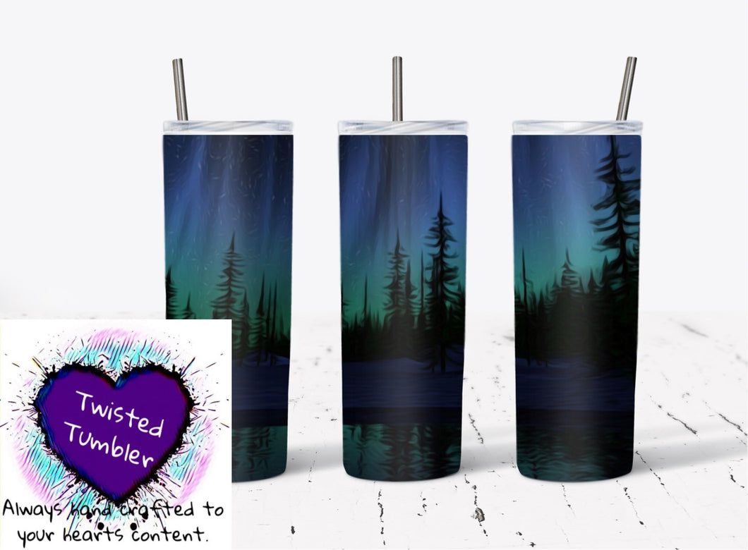 Northern lights c2 20 oz double walled tumbler