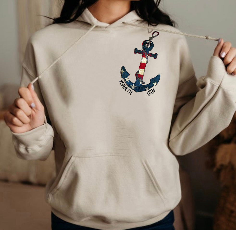 Anchor Name USN Pocket Front