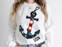 Load image into Gallery viewer, USN Anchor Full Back
