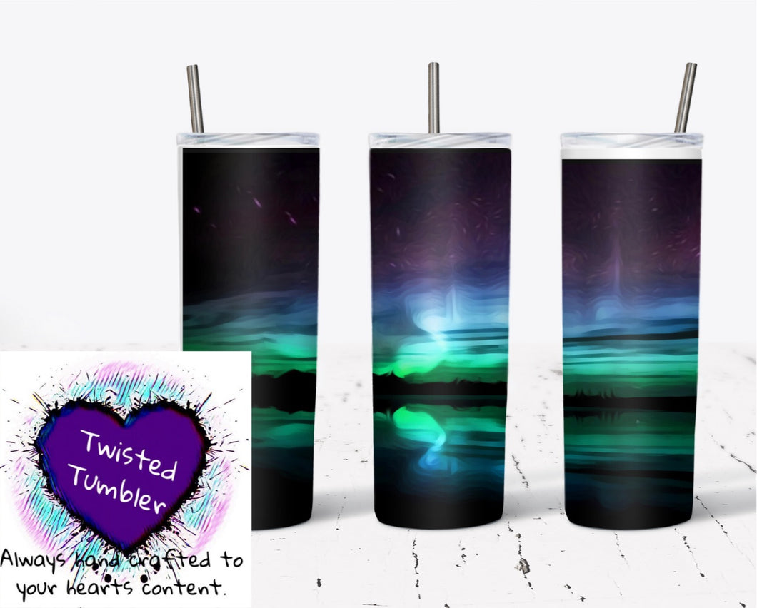 Northern lights c4 20 oz double walled tumbler